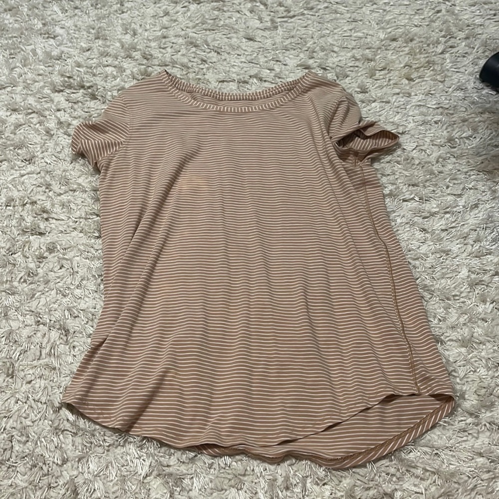 Lulu white stripped top